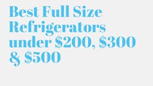 Read more about the article Best Full Size Refrigerators under $200, $300 & $500